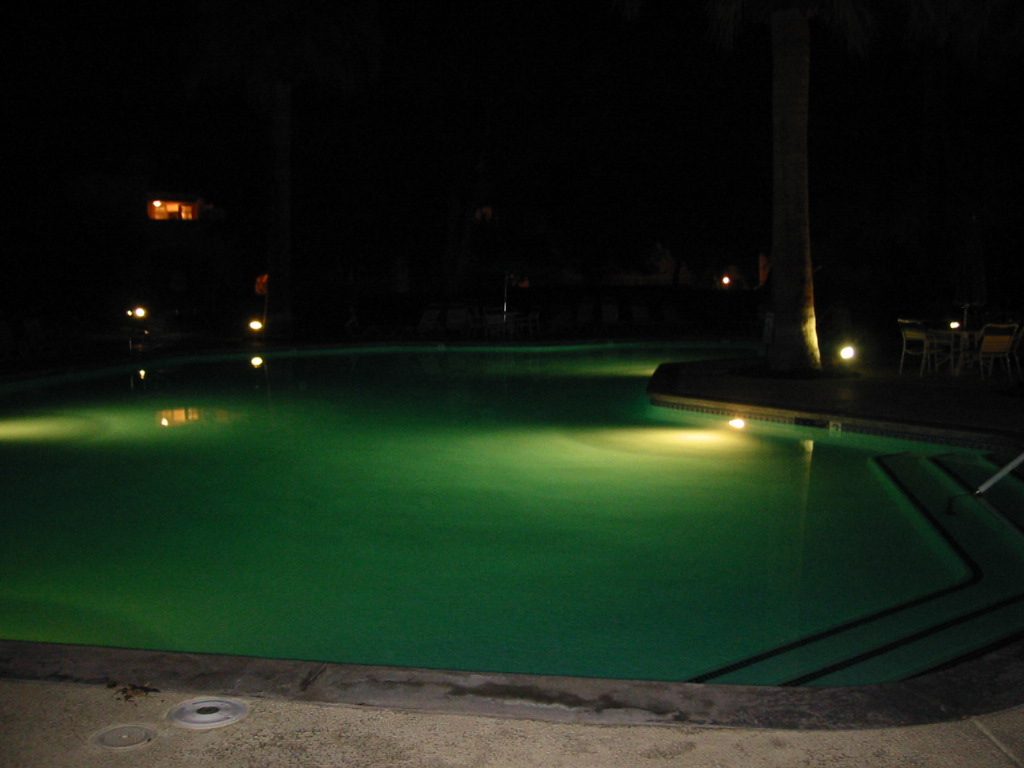 Pool at night-Palm Springs